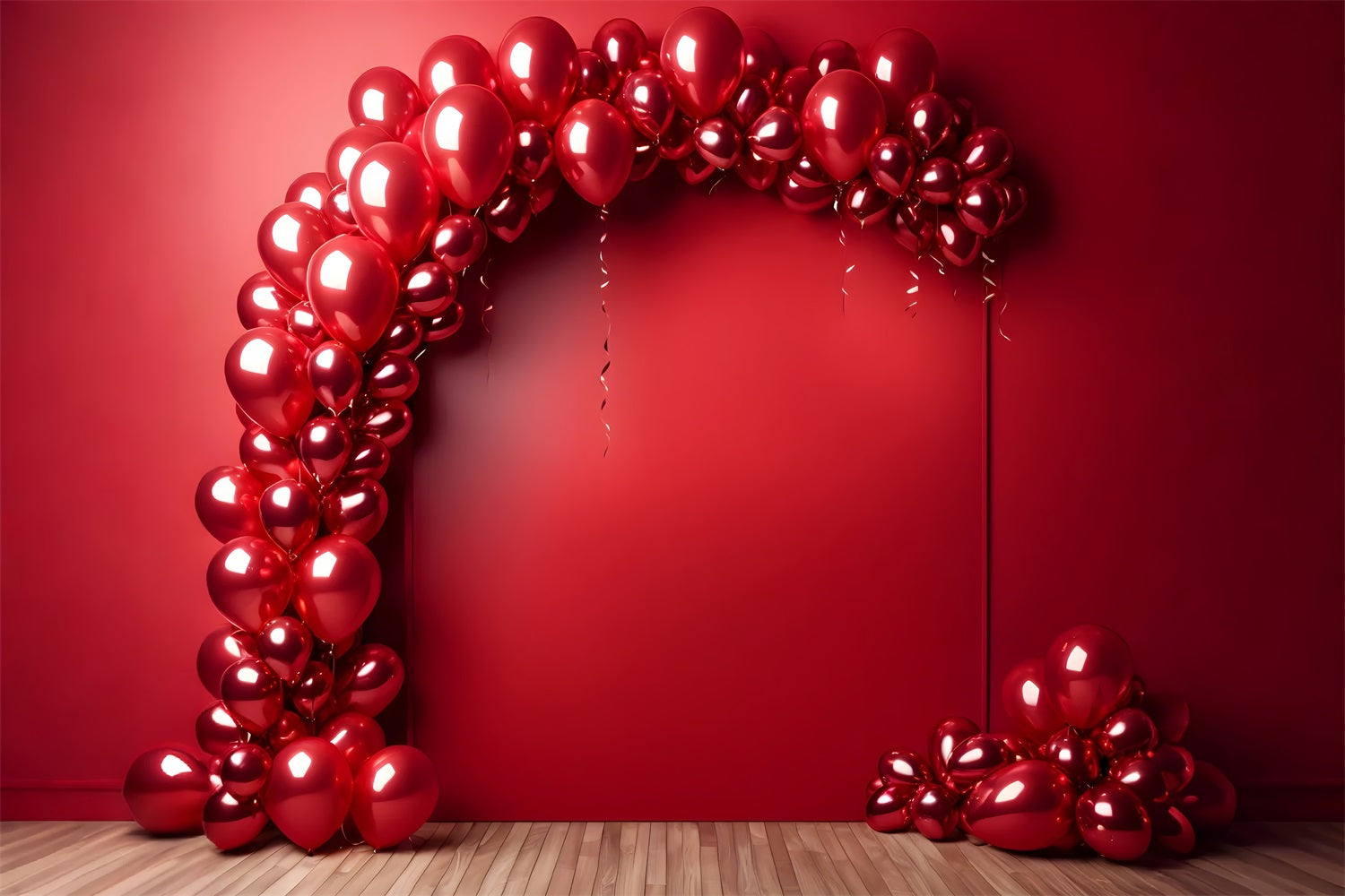 Retro Wall Photography Backdrop Red Balloon Arch Backdrop BRP10-289