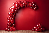 Retro Wall Photography Backdrop Red Balloon Arch Backdrop BRP10-289