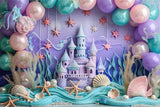 Birthday Backdrops Ocean Castle Starfish Backdrop BRP10-300