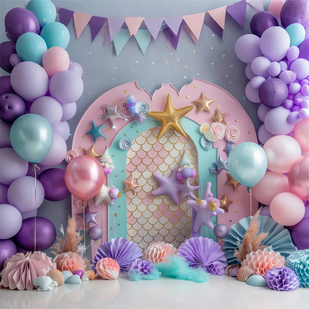 Birthday Backdrops Celebration Stars Balloon Backdrop BRP10-303