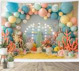 Backdrops For Birthdays Coral Reef Underwater Party Backdrop BRP10-308