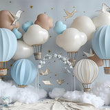 Backdrop Birthday Sky Adventure Hot Air Balloon Backdrop BRP10-310