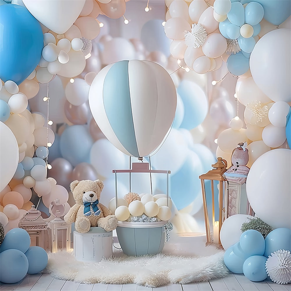 Backdrop For Birthday Balloons Teddy Bear Backdrop BRP10-312