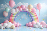 Birthday Backdrop Rainbow Arch Balloons Backdrop BRP10-313