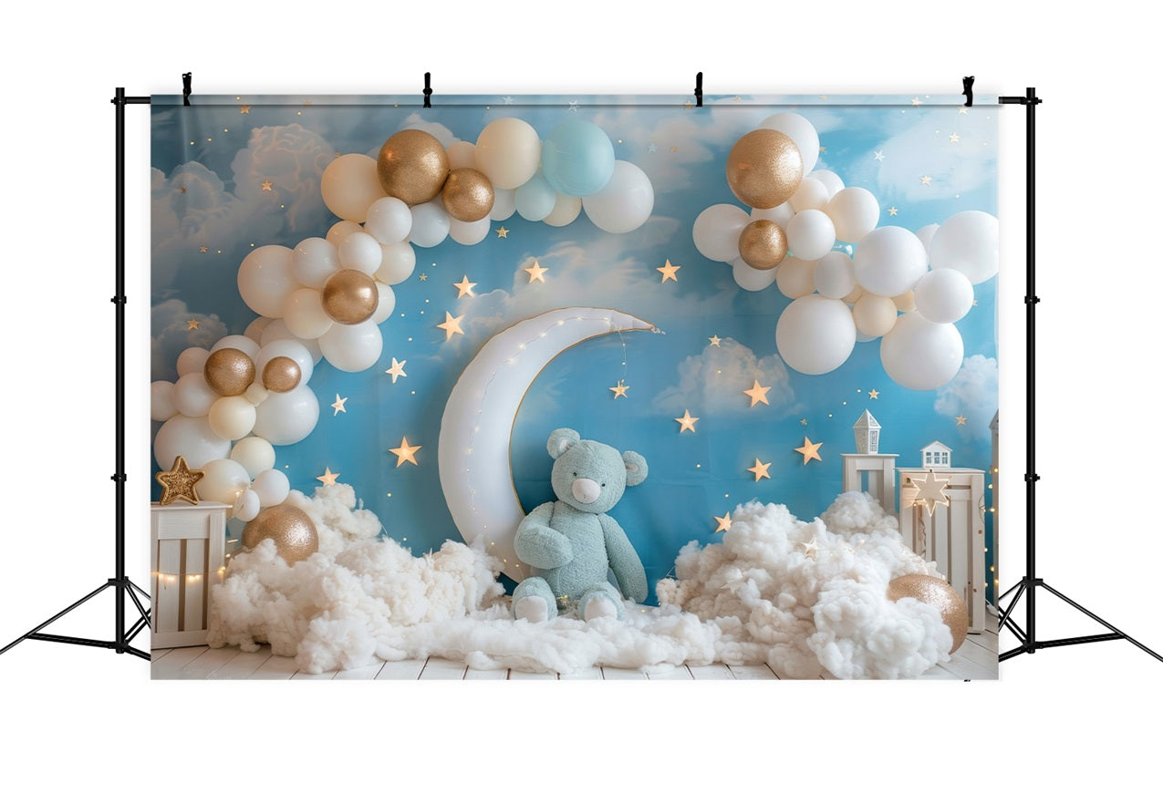 Birthday Backdrop Night Sky Moon Kids Backdrop BRP10-318