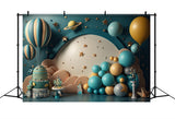 Diy Backdrop Birthday Galactic Hot Air Balloon Backdrop BRP10-340