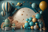 Diy Backdrop Birthday Galactic Hot Air Balloon Backdrop BRP10-340