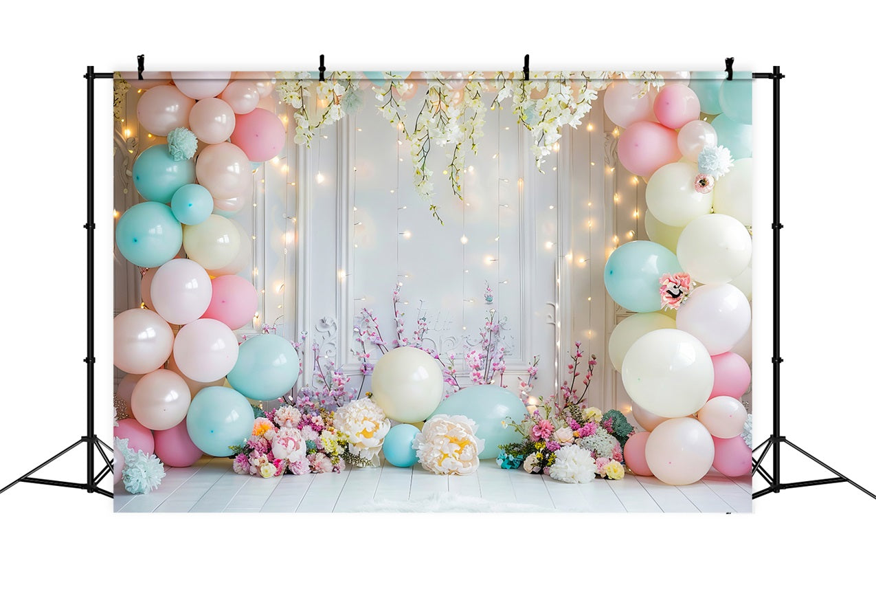 Backdrops For Birthday Parties Balloon Arch Floral Backdrop BRP10-345