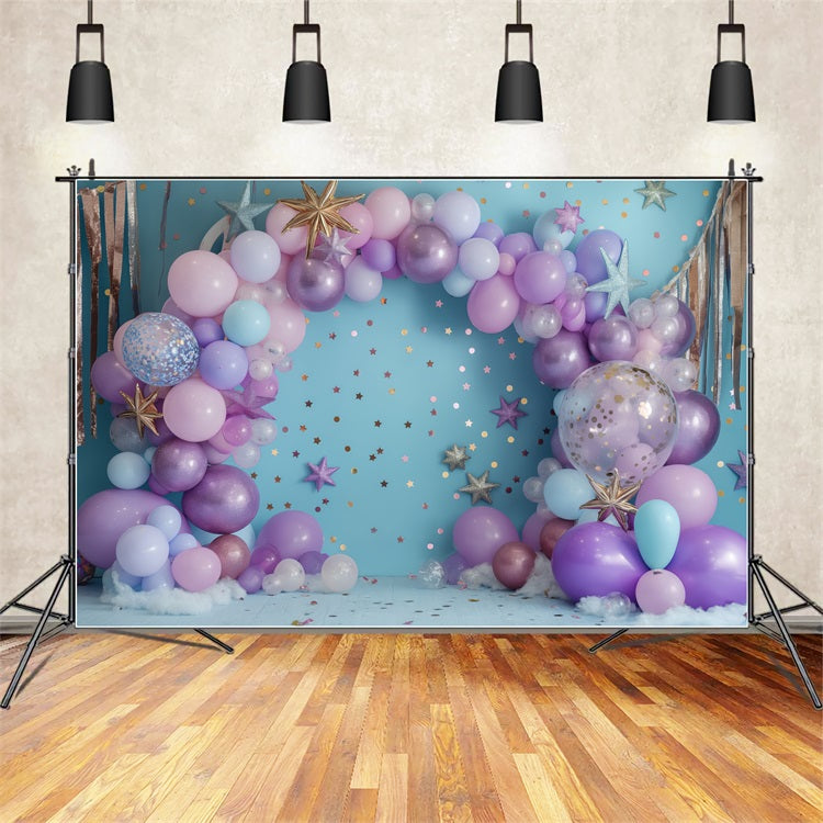 Backdrops For Birthday Party Starry Night Balloon Backdrop BRP10-360