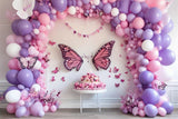 Photo Backdrop Birthday Party Butterfly Balloon Arch Backdrop BRP10-361