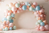 Birthday Backdrop Diy Balloons Flowers Backdrop BRP10-367