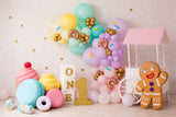 1st Birthday Backdrop Confections Ice Cream Donuts Backdrop BRP10-369