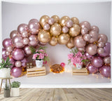 Happy Birthday Photo Background Rose Balloon Backdrop BRP10-371