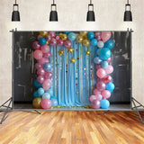 Photography Birthday Backdrops Stars Balloons Arch Backdrop BRP10-374