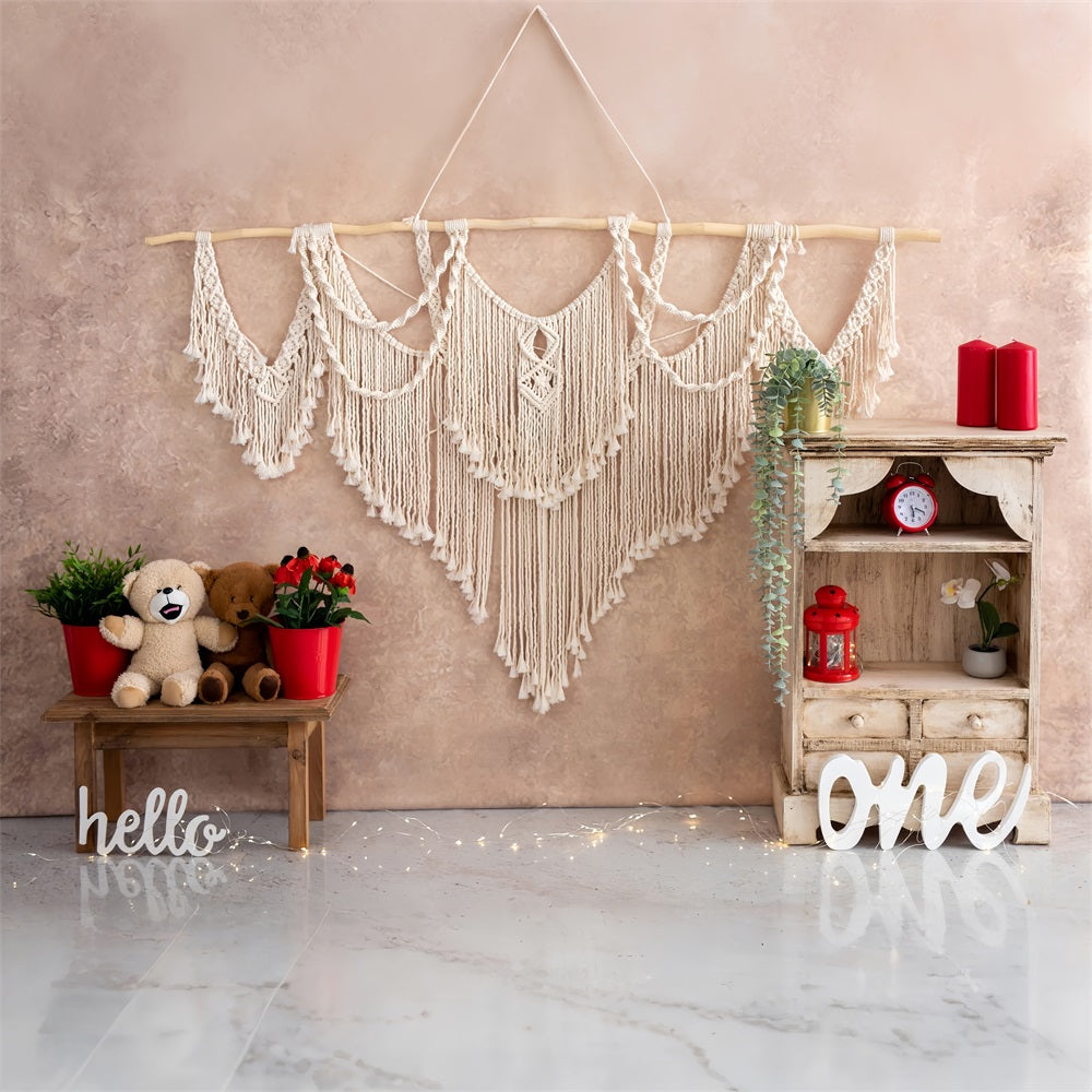 Backdrop 1st Birthday Macramé Wall Art Backdrop BRP10-390