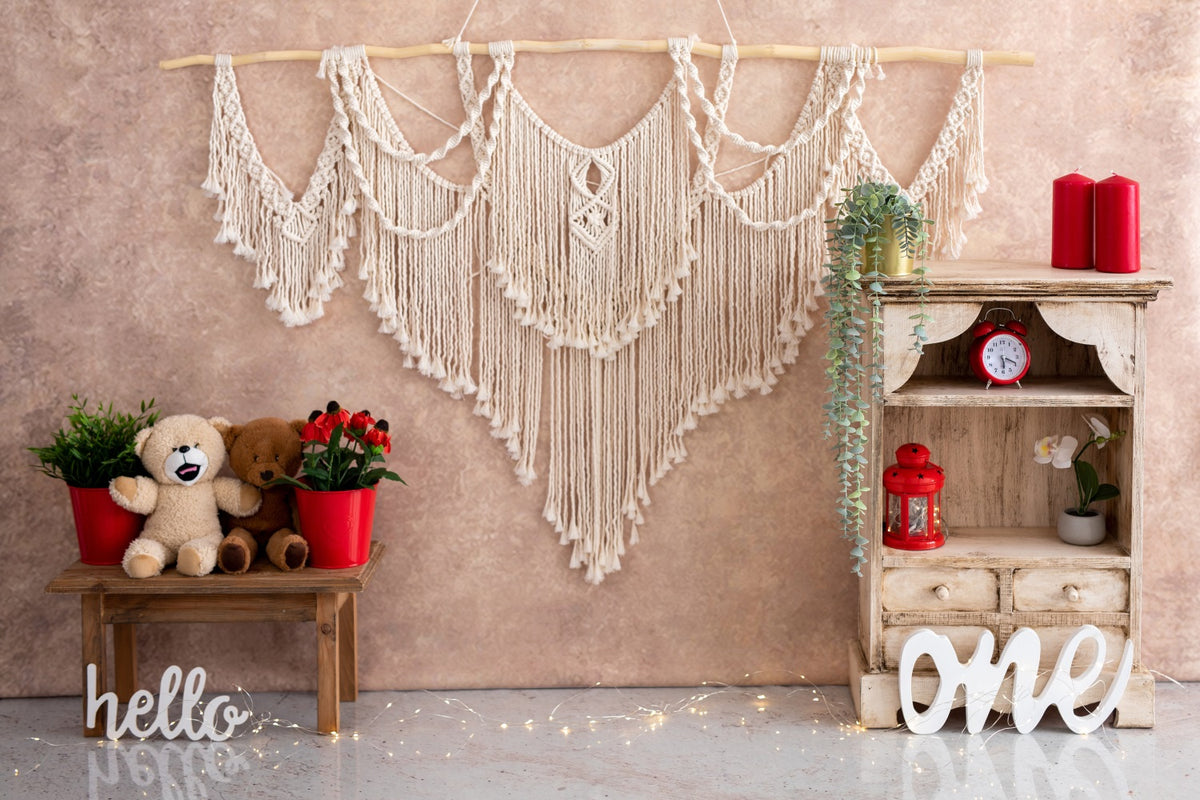 Backdrop 1st Birthday Macramé Wall Art Backdrop BRP10-390