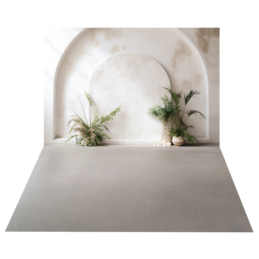 Arch Bohemian Wall Plant Backdrop+Minimalist Floor Backdrop BRP10-488