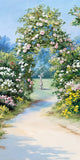 Romantic Rose Garden Archway Sweep Backdrop BRP10-522