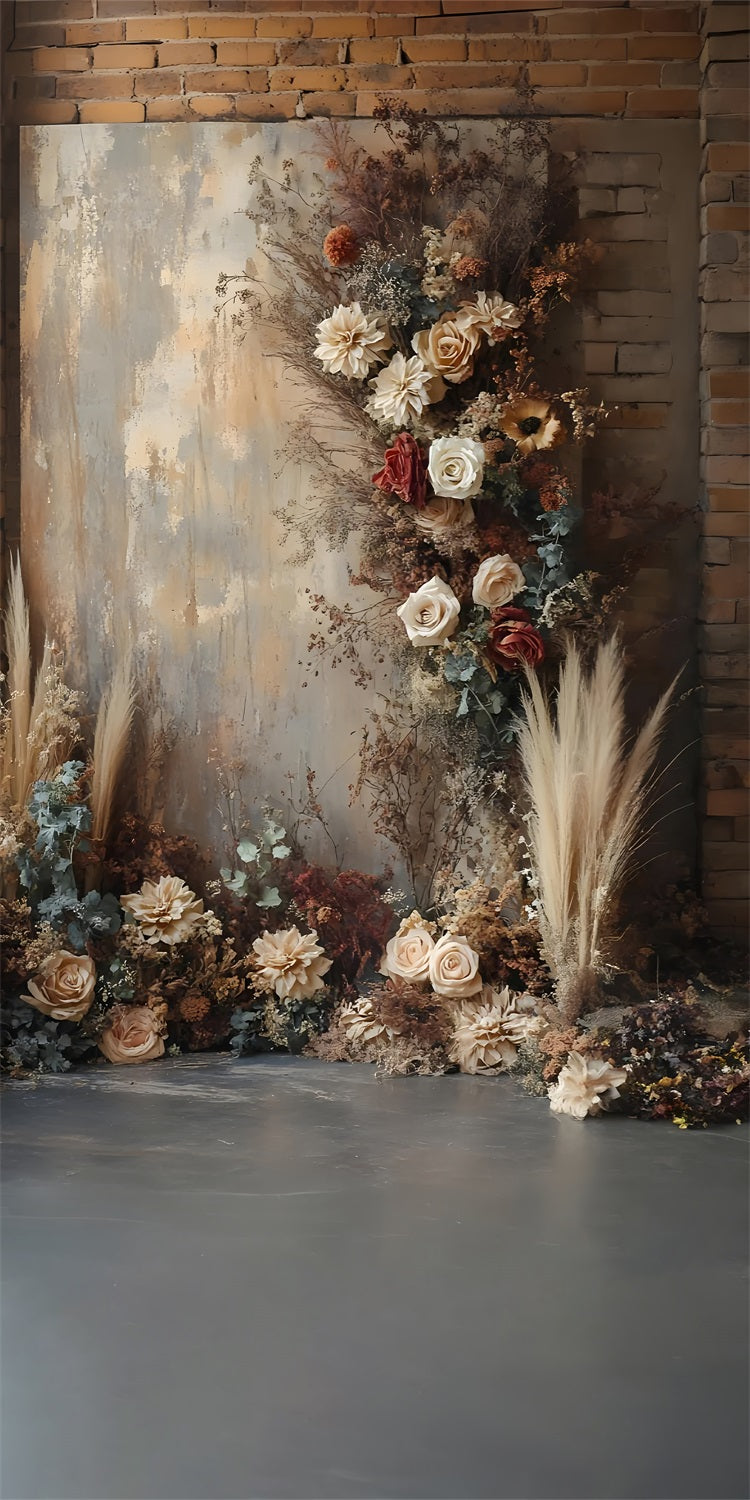 Boho Fine Art Sweep Floral Wall Backdrop BRP10-566