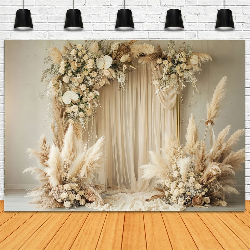 Boho Backdrop Diy Draped Floral Arch Backdrop BRP10-580