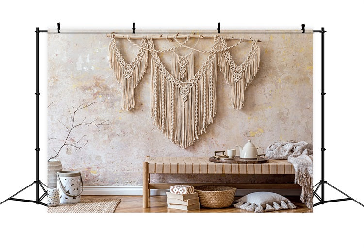 Bohemian Backdrop Wall Hanging Macramé Decor Backdrop BRP10-608