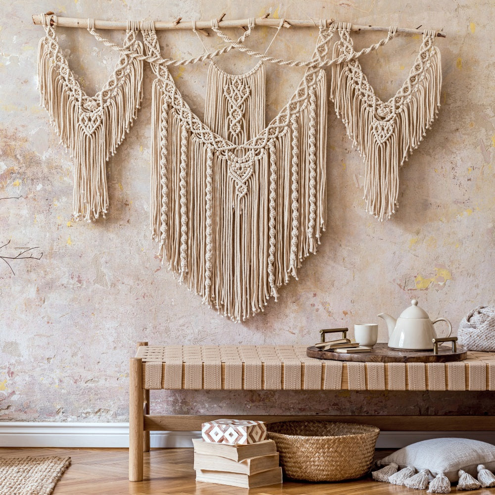 Bohemian Backdrop Wall Hanging Macramé Decor Backdrop BRP10-608