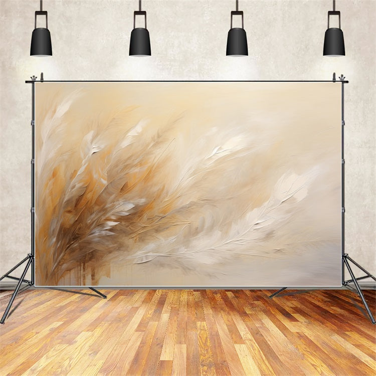 Boho Photo Backdrop Abstract Feathered Painting Backdrop BRP10-609