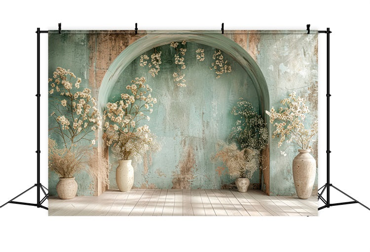 Elegant Floral Vintage Arch Boho Backdrop BRP10-64