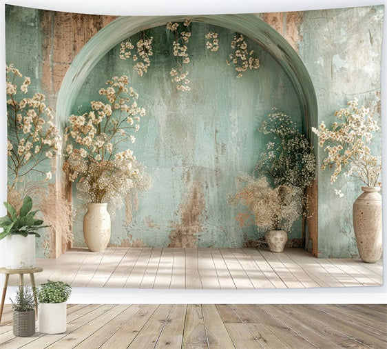 Elegant Floral Vintage Arch Boho Backdrop BRP10-64