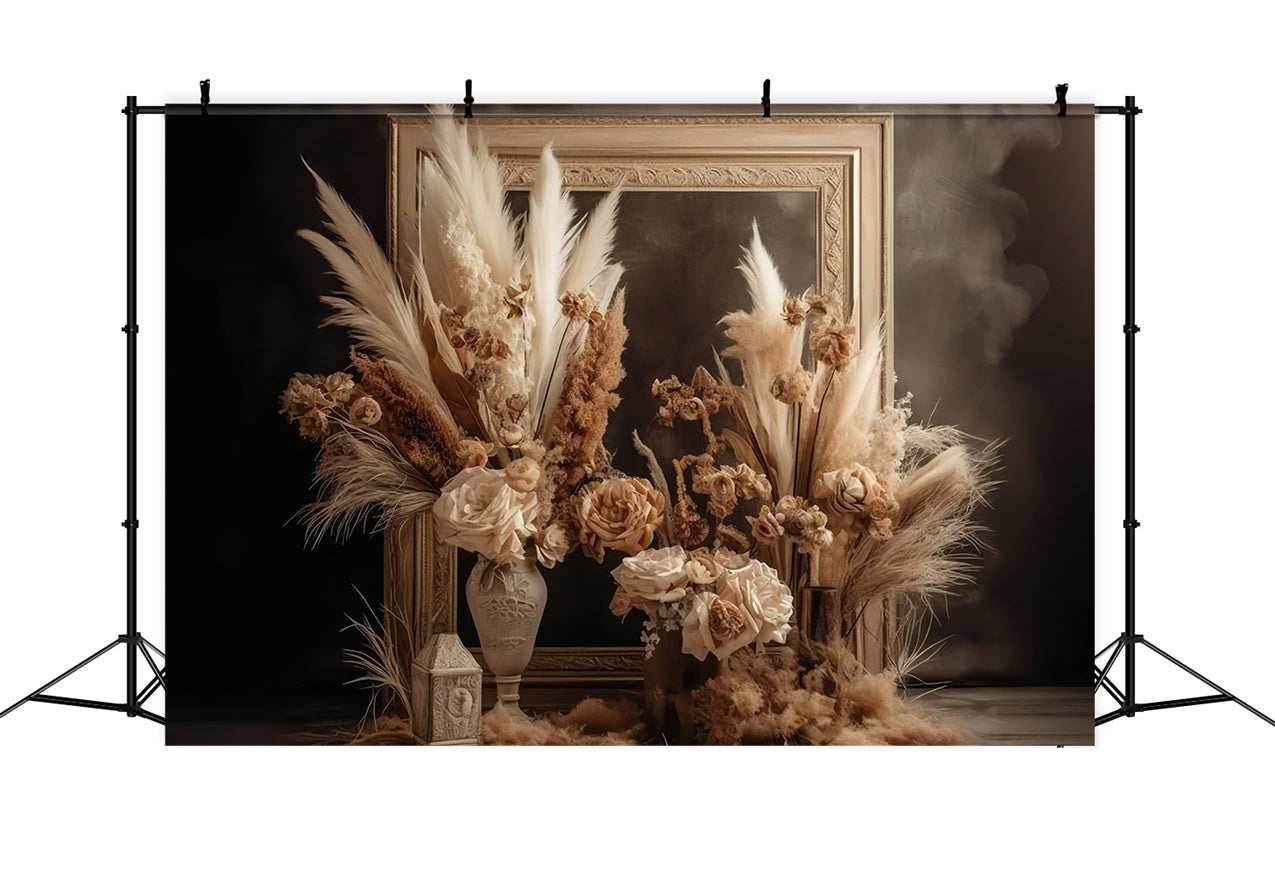 Boho Style Elegant Dried Floral Backdrop BRP10-65