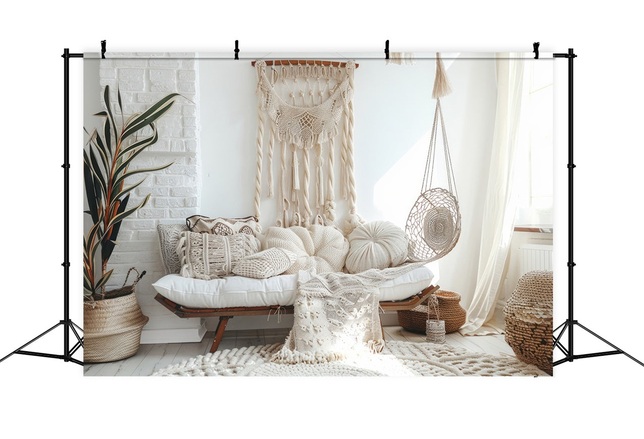 Boho Inspired Room Woven Wall Art Backdrop BRP10-83