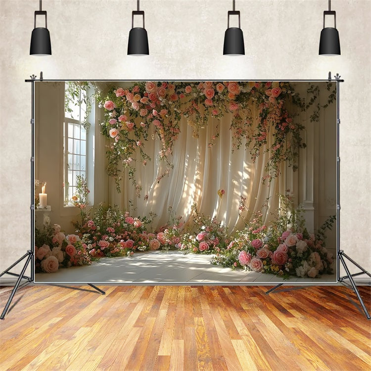 Dreamy Bohemian Flower Arch Decor Backdrop BRP10-92