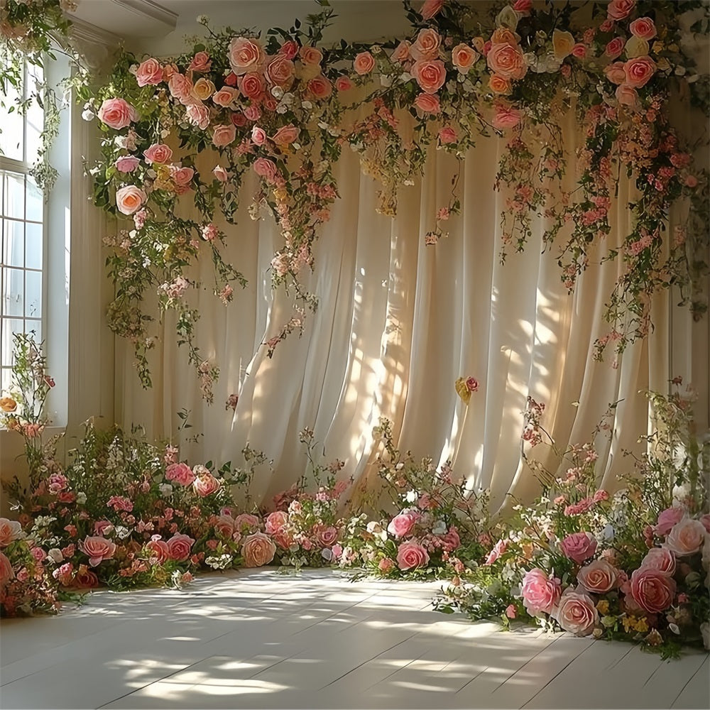 Dreamy Bohemian Flower Arch Decor Backdrop BRP10-92