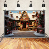 Backdrops Christmas Santa's Workshop Magical Entrance Backdrop BRP11-101