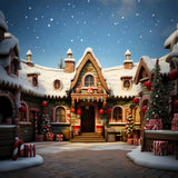 Backdrops Christmas Santa's Workshop Magical Entrance Backdrop BRP11-101