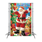 Christmas Photo Backdrops Santa Claus Jolly Gift Backdrop BRP11-109