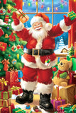 Christmas Photo Backdrops Santa Claus Jolly Gift Backdrop BRP11-109