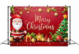 Merry Christmas Backdrop Santa Claus Greeting Backdrop BRP11-132