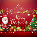 Merry Christmas Backdrop Santa Claus Greeting Backdrop BRP11-132