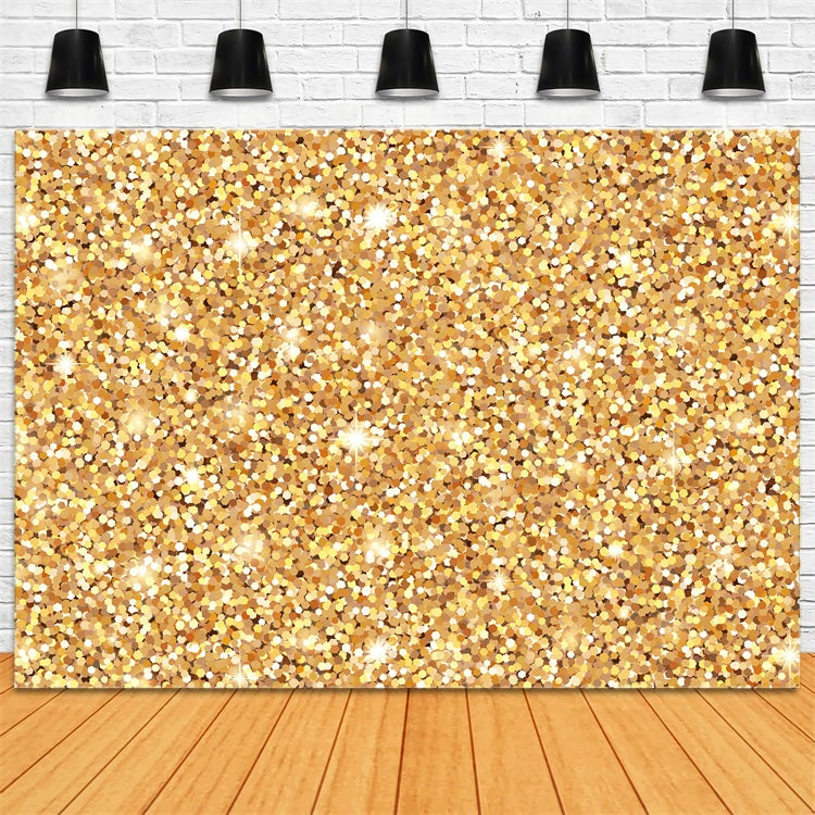 Christmas Backdrop Glittering Golden Bokeh Backdrop BRP11-136