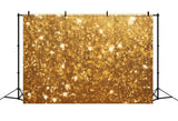 Christmas Photo Backdrop Gold Glitter Glow Bokeh Backdrop BRP11-137