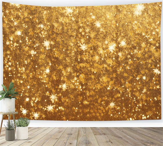 Christmas Photo Backdrop Gold Glitter Glow Bokeh Backdrop BRP11-137