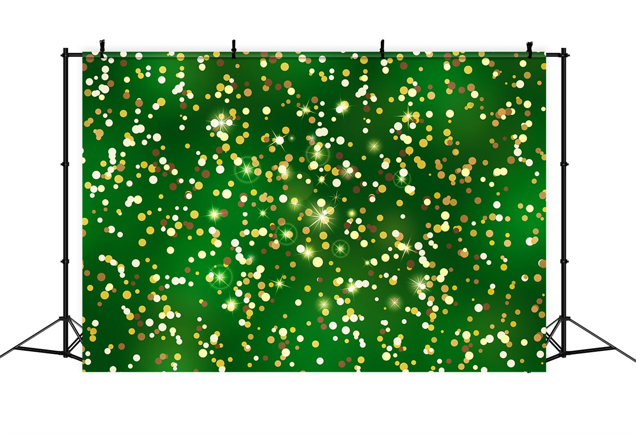 Photography Christmas Backdrops Stars Glow Golden Bokeh Backdrop BRP11-143