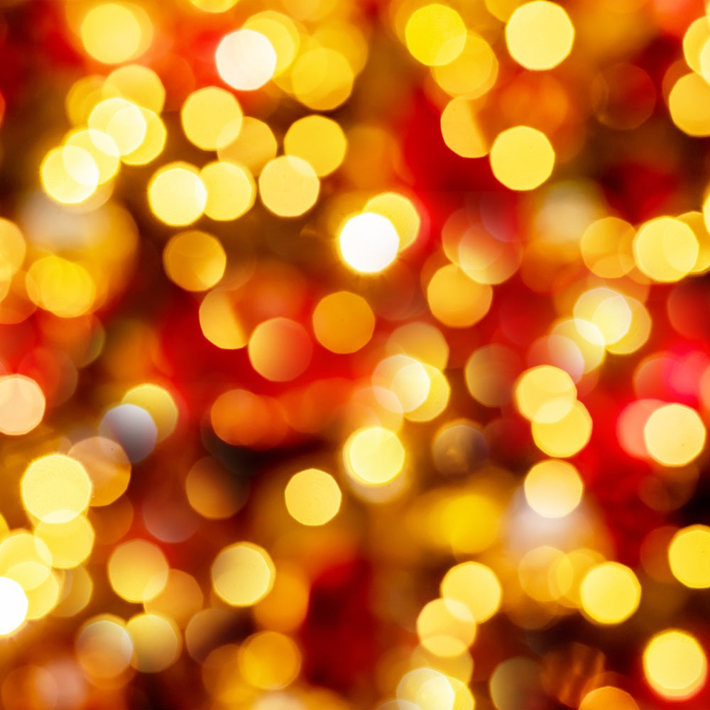 Christmas Picture Backdrop Golden Red Glitter Bokeh Backdrop BRP11-145