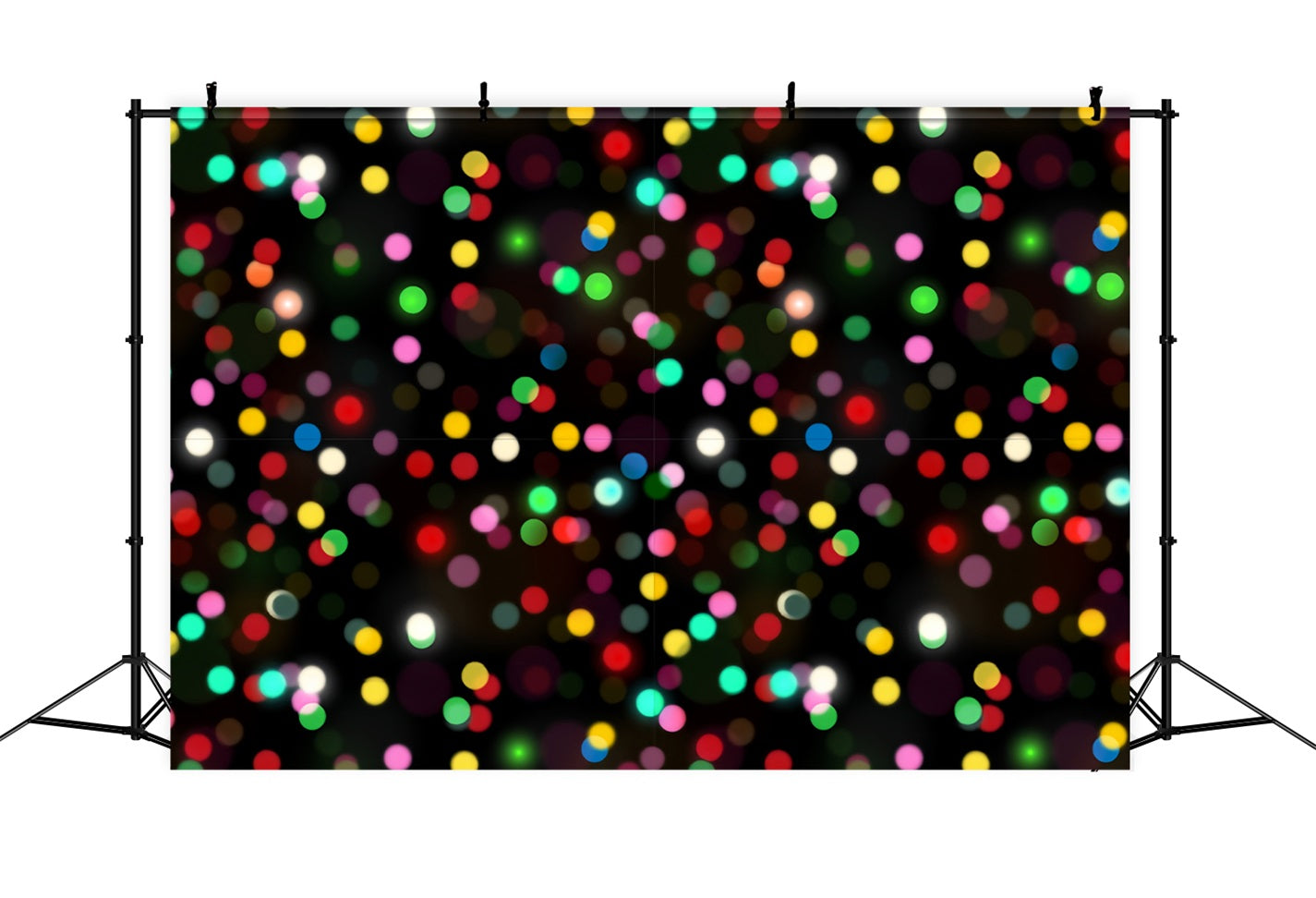 Christmas Scene Backdrop Colorful Bokeh Photography Backdrop BRP11-150