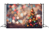 Christmas Photo Booth Backdrop Tree Glow Bokeh Backdrop BRP11-151