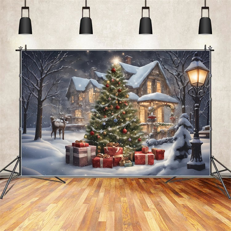 Backdrops Christmas Cozy Cabin Celebration Backdrop BRP11-171