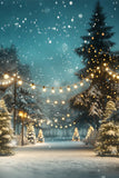 Christmas Backdrops Enchanted Forest Lights Backdrop BRP11-175