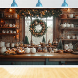 Christmas Backdrop Decoration Ideas Brick Wall Kitchen Backdrop BRP11-195