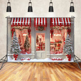 Christmas Tree Photography Backdrop Candy Shop Window Backdrop BRP11-202